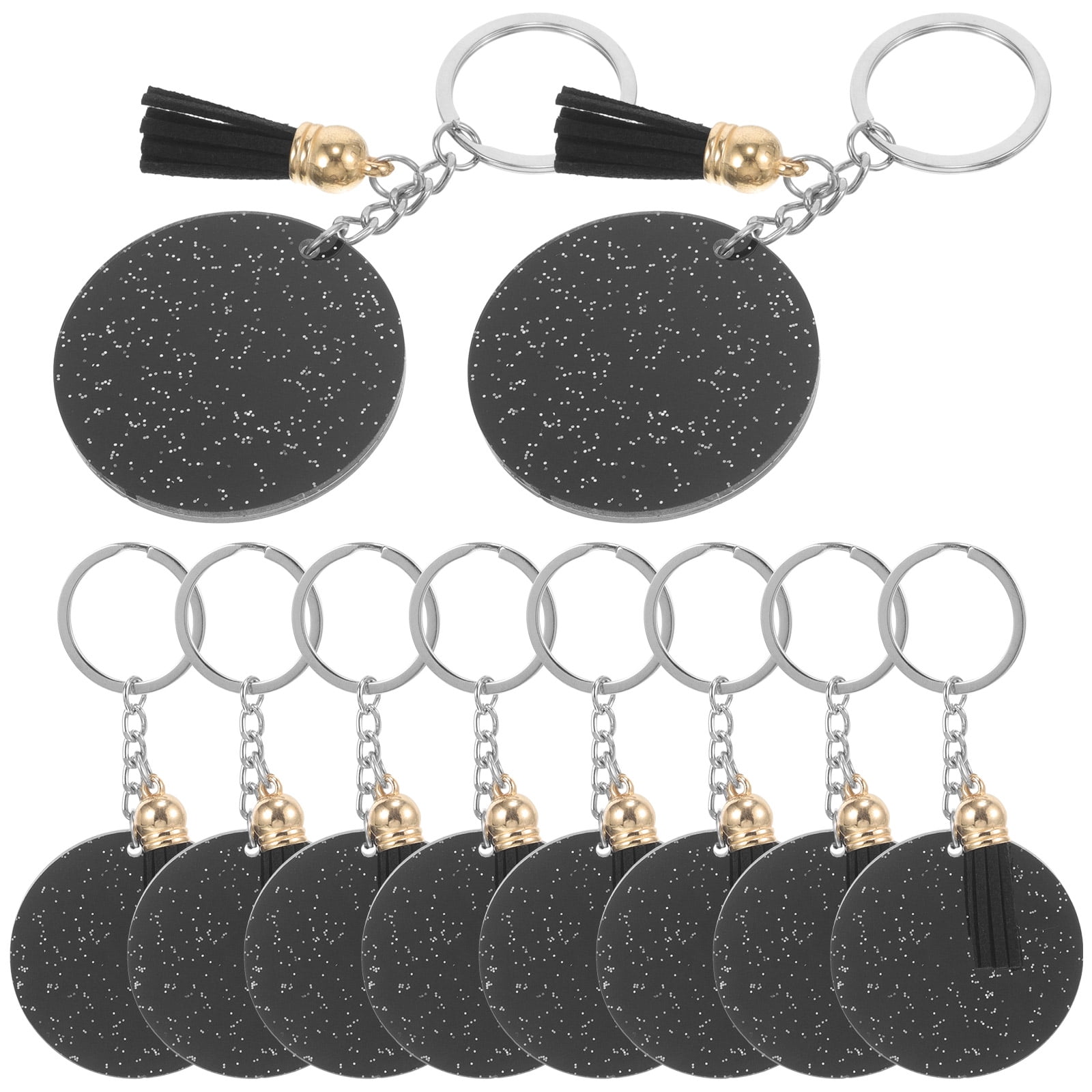 MLINS 10pcs Multi-function Acrylic Blanks Decorative Blank Keychains ...