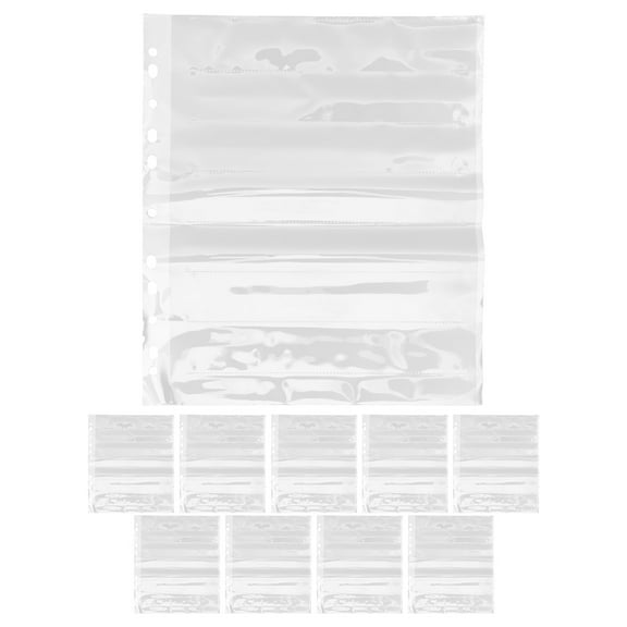 MLINS 10pcs Negative Film Sleeves Film Binder Archival Photo Sleeves Waterproof Document Bags for Collection Protecting Important Documents