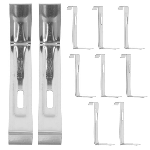 MLINS 10pcs Non-Skid Stainless Steel Roof Clips Roof Fix Tools Non-Skid Roof Clip Clips Fixed Tool Metal Clip For Secure Installation