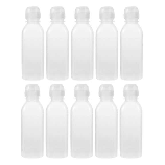 MLINS 10pcs Plastic Squeeze Bottles 300ml Squirt Bottle For Ketchup Bbq Sauces Syrup Condiments Oil Pancake Cookie Decorating Dressings
