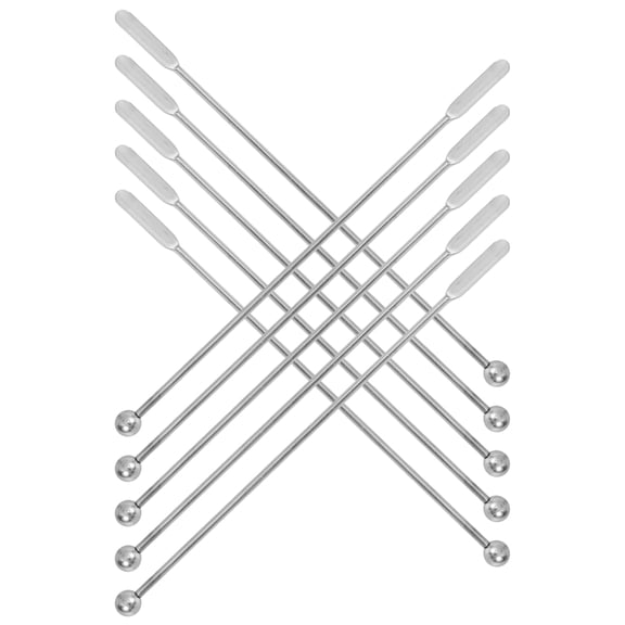 FONWILYO Golden Stainless Steel Cocktail Stirrer for Commercial Users in Coffee Bars 10Pcs 7.66In