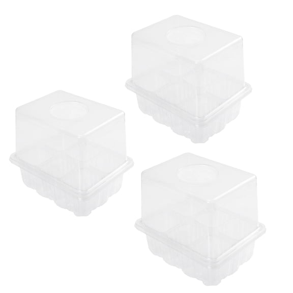 MLINS 11.4X5.9X3.7in Germination Box 3Pcs for Multi Holes Design in Garden