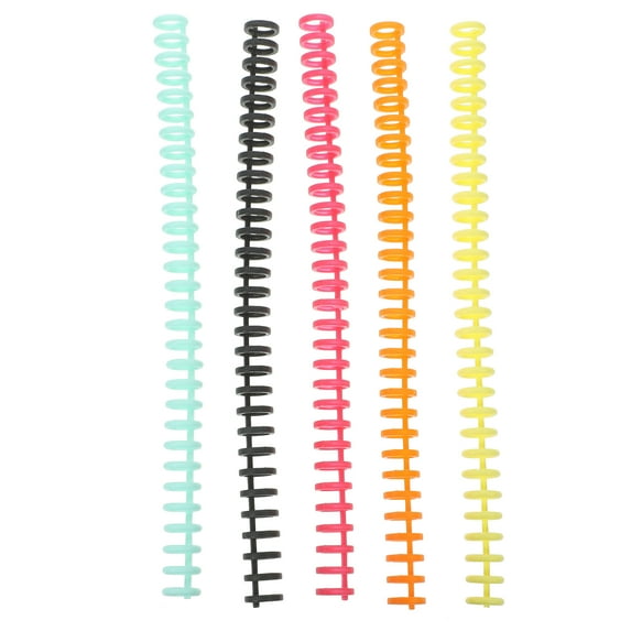 MLINS 11 Pcs Plastic Loose-leaf Coil Spiral Binder Machine The Notebook Hinges Student