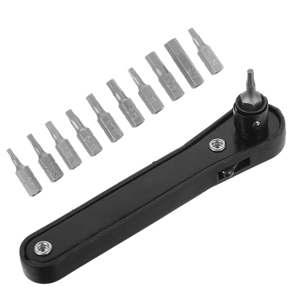 MLINS 11 Pcs Vessel Bits Screwdriver Screwdriver Toy Repair Tool 10X2CM Black