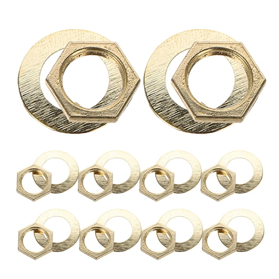 MLINS 11 Sets Clock Making Kit Nut Washer Quartz Mechanism Clock Repair Tools Wall Clock Replacement Parts for Clock Repair Accessories