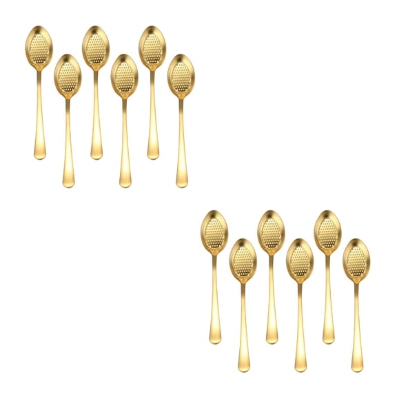 MLINS 12 PCS  Strawberry Design Spoon Polished Stainless Steel Coffee Stirring Spoon Soup Spoon Dinner Tableware for Eating Kitchen