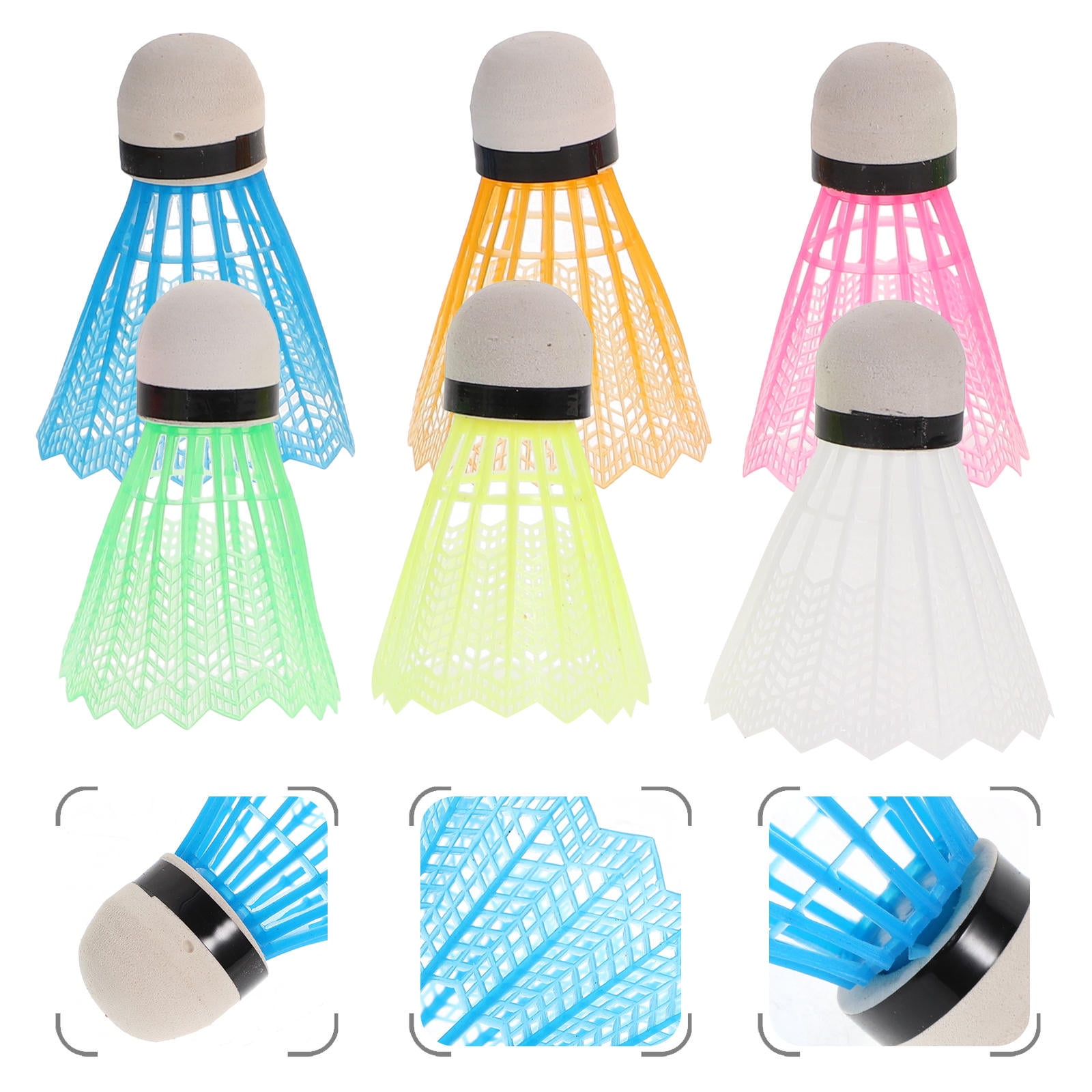 MLINS  12 Pcs Badminton Birdie Stable Shuttlecocks Great Stability Child