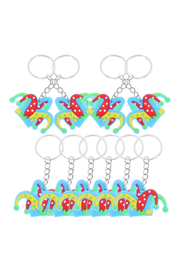 Cute Clown Hat Keychain Pendant Assorted Color Aesthetic Bag Accessory
