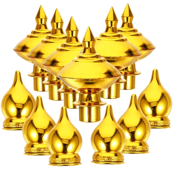 MLINS 12 Pcs Flag Pole Replacement Parts Finial for Garden Flagpole Top Ornament