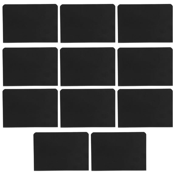 Milisten Black Board Pvc Black 12Pcs 3.93X2.75X1.18in