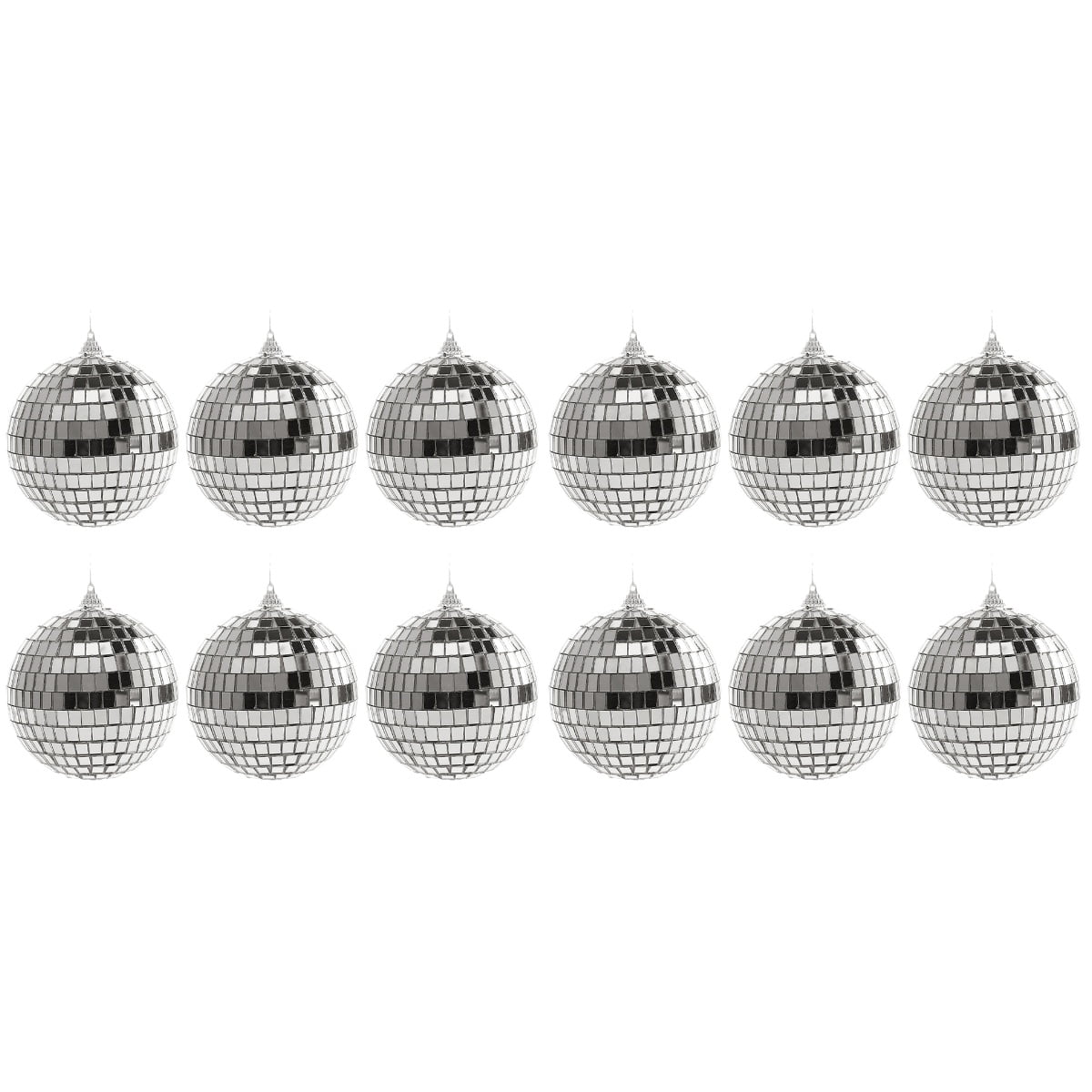 MLINS 12 Pcs  Mirror Disco Balls Hanging Mirror Balls Christmas Tree Disco Balls Pendants Cake Ornaments