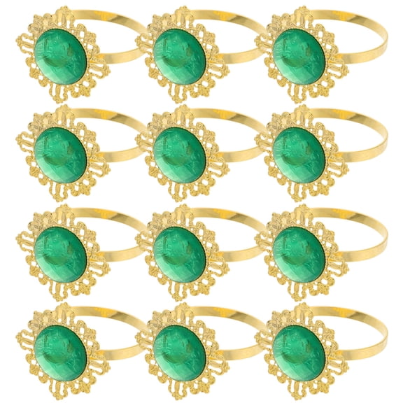 MLINS 12 Pcs Napkin Holders Festoon Lights Outdoor Ring Decoration