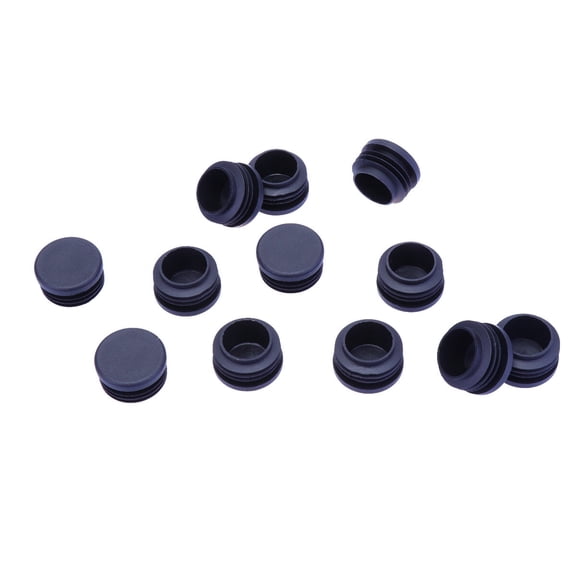MLINS  12 Pcs Rubber Plug Buttons Screw Cap Inflatable Apparel Gloss Black