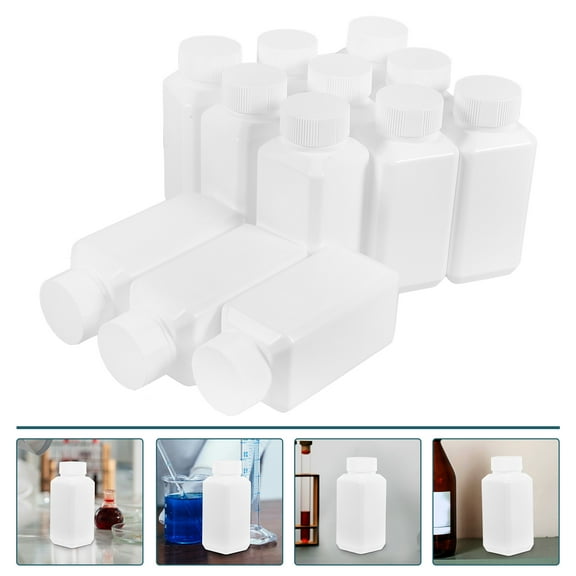 MLINS  12 Pcs Sealed Bottle Simple Water Sample Bottles Travel White