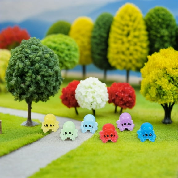 MLINS 12 Pcs Small Spider in Micro Landscape 2.50X2.30X1.50CM