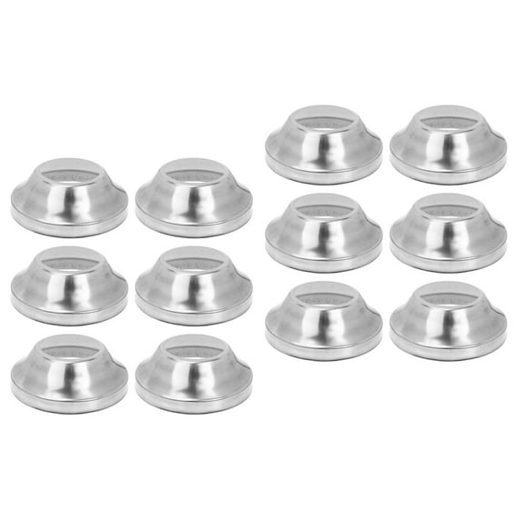 MLINS 12 Pcs Stainless Steel Railing Post Base Covers Practical Railing Brackets Bases