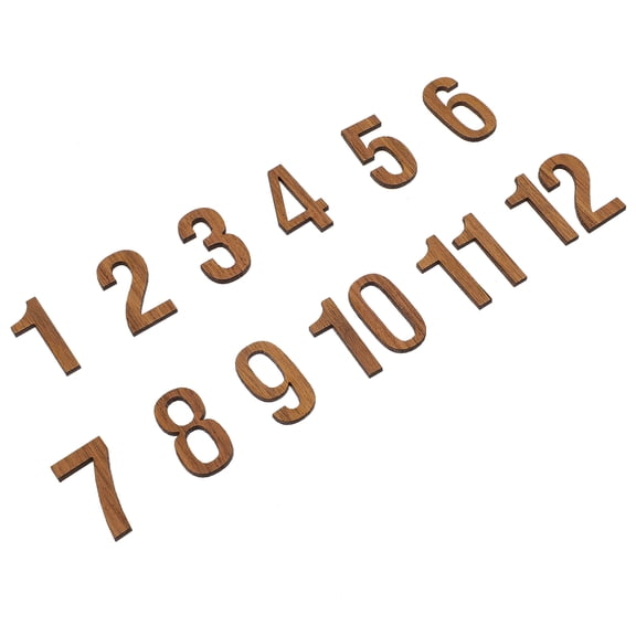 MLINS  12 Pcs Sticker Clock DIY Parts Panel Numerals Miss