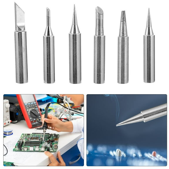 MLINS  12 Pcs/set Soldering Iron Tip Replacement Parts Work Silver