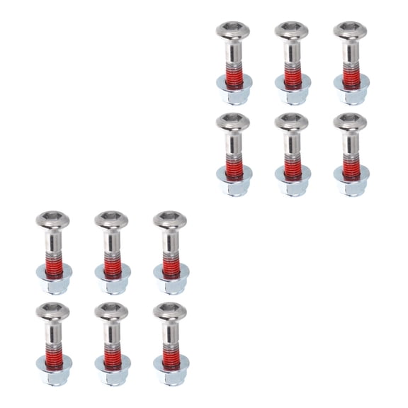 MLINS 12 Sets  Motorcycle Modification Accessories Sprocket Bolts Nuts Fasteners Replacement Parts Motorcycle Sprocket Bolts Motorcycle Spare Parts