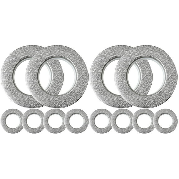 MLINS 12 pcs Drapery Grommets Reusable Curtain Grommets Plastic Drapery Grommets for Replace