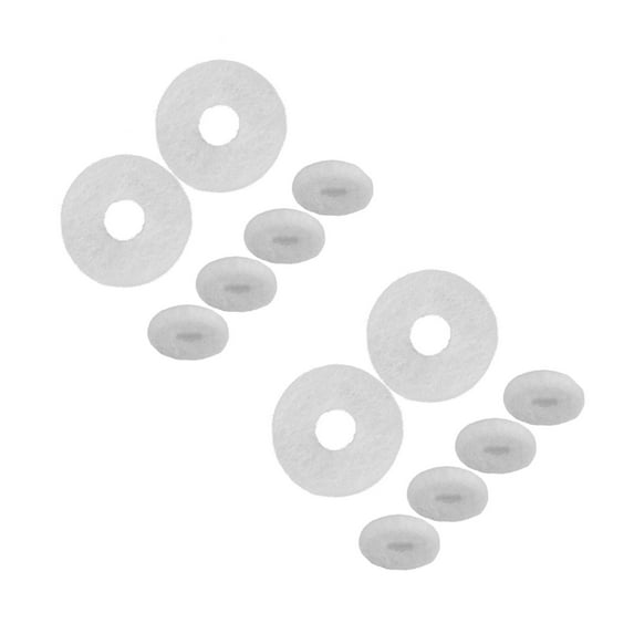 MLINS 12 pcs Felt Pads for Keys Instrument Replacement Parts for Repairing and Maintenance Practical Sturdy Felt Washers for Instruments