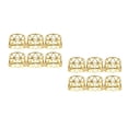 thumbnail image 1 of MLINS 12 pcs  Golden Napkin Rings Napkin Holders Serviette Buckle Wedding Napkin Rings Wedding Dinner Table, 1 of 8