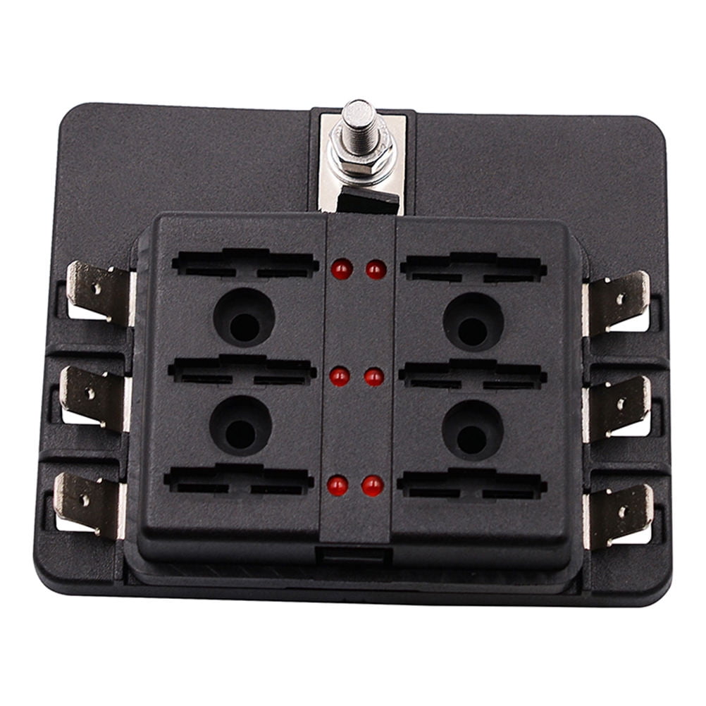 MLINS 12 to 30V Car Modification 6 Way Fuse Box Base Insert Type PC ...