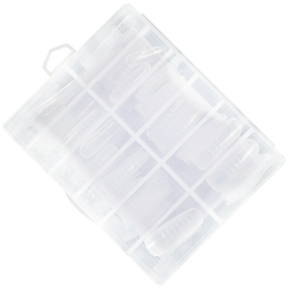 MLINS 120 Pcs Nail Art Extension Tip Oval False Nails Square Fake White