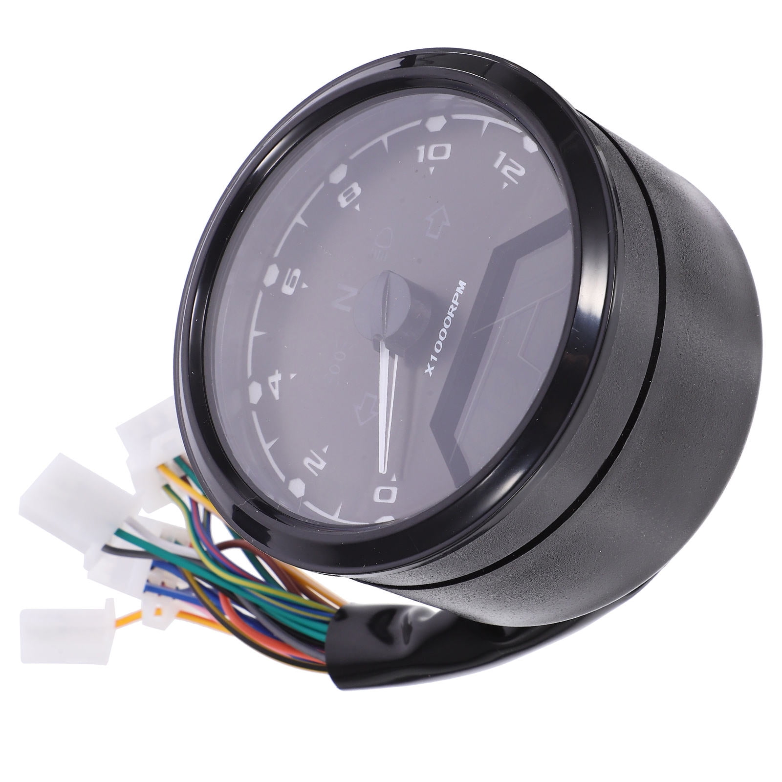 MLINS 12000 RPM LCD Speedometer Motorcycle and Tachometer