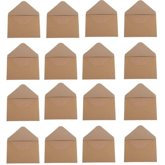 FENGGUIQU Vintage Kraft Paper Wedding Invitation Cards with Envelopes, 120pcs Khaki Note Cards for Wedding Stationery