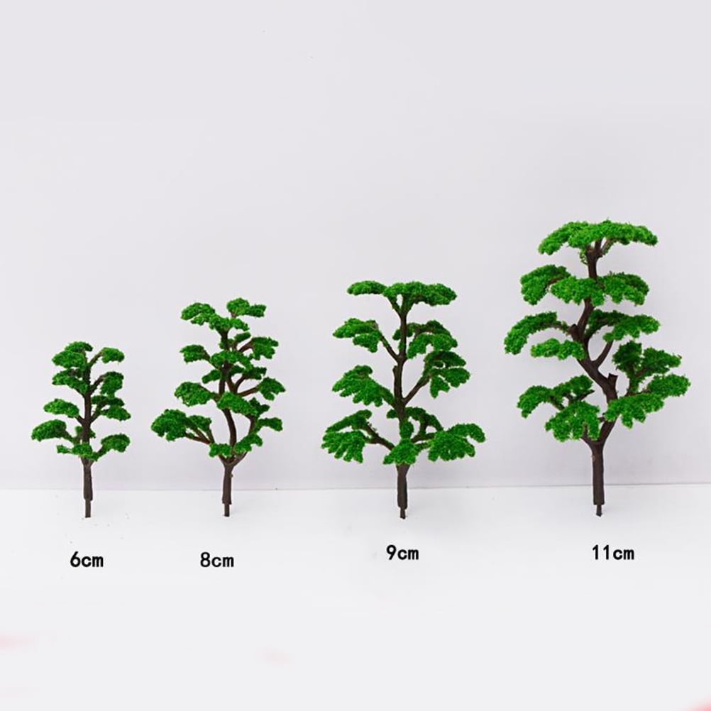 MLINS 12Pcs Artificial Model Trees Decorative Fake Plants Realistic ...