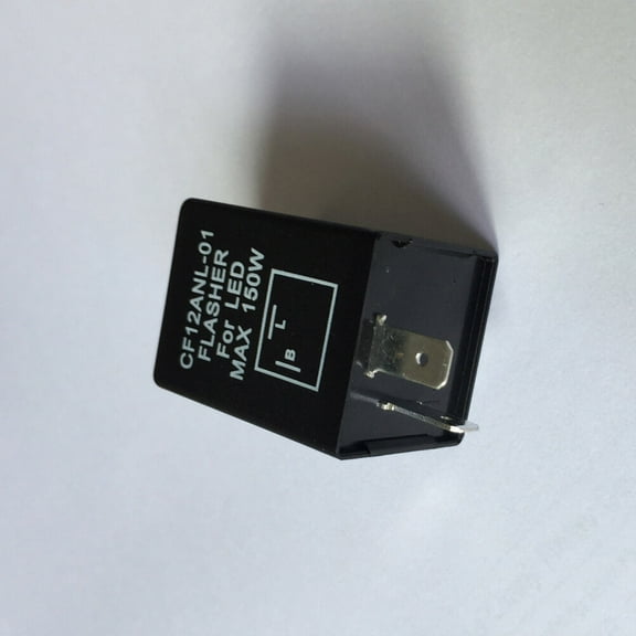 MLINS 12V LED 2 Pin Electronic Flasher for Car and Motorcycle Turn Signal Hazard Warn (Black)
