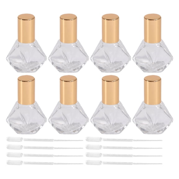 MLINS 12pcs 8ML Glass Bottles with 12pcs Droppers