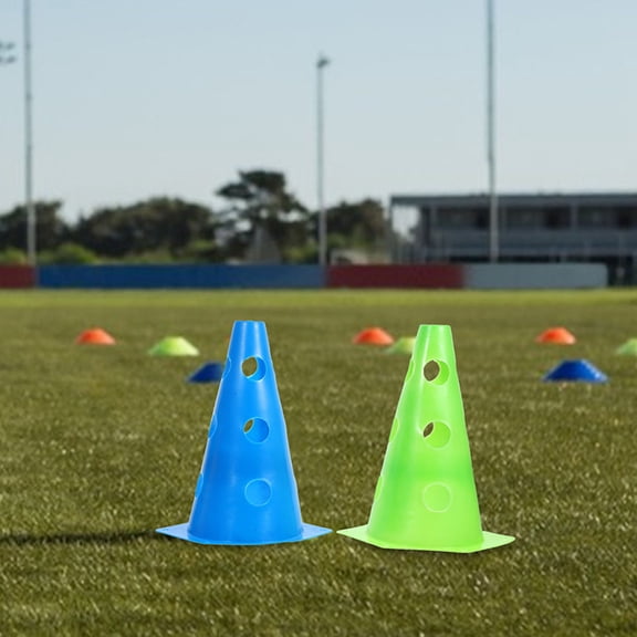 OHOIOLLA 12Pcs Durable Plastic Training Cones for Sports and Outdoor Use