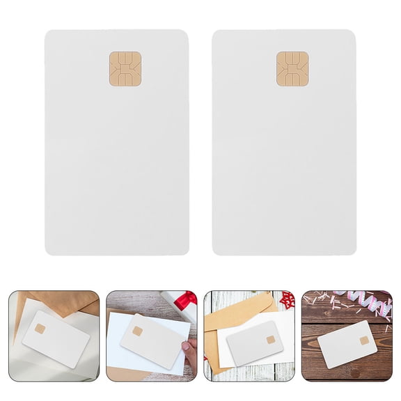 MLINS 12pcs Information Cards White Cards with Chip Intelligent Card Accessory