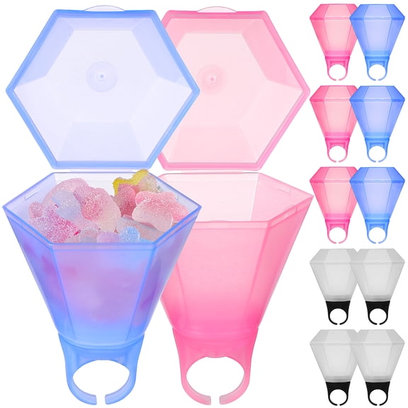 MLINS 12pcs Ring Shot Cups Finger Ring Cups Novelty Wedding Party Bridal Shower Decorations