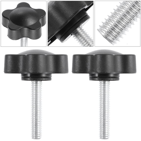 YUYUETIME 15Pcs Black Coated Manual Clamping Screw for Durable High Temperature Use