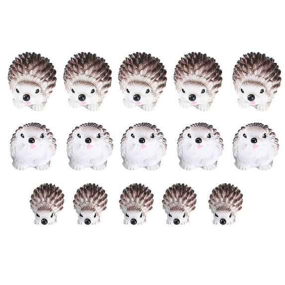 MLINS 15 Pcs Hedgehog Garden Decor Simulation Ornaments Cabinet Decorations Small