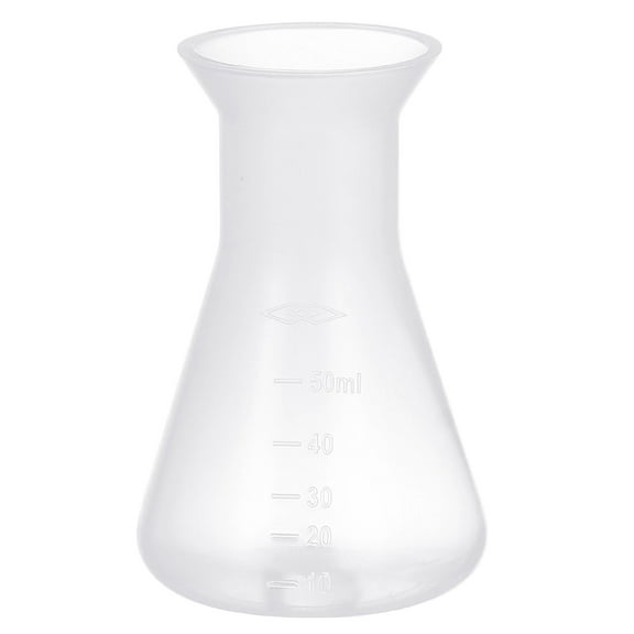 MLINS 15 Pcs Plastic Conical Flask Experiment Flask Conical Bottle Laboratory Tool