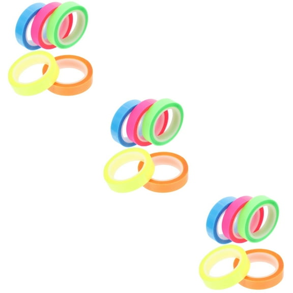 MLINS 15 Rolls  of Colored Marking Tapes Transparent Page Markers Professional Highlight Tapes