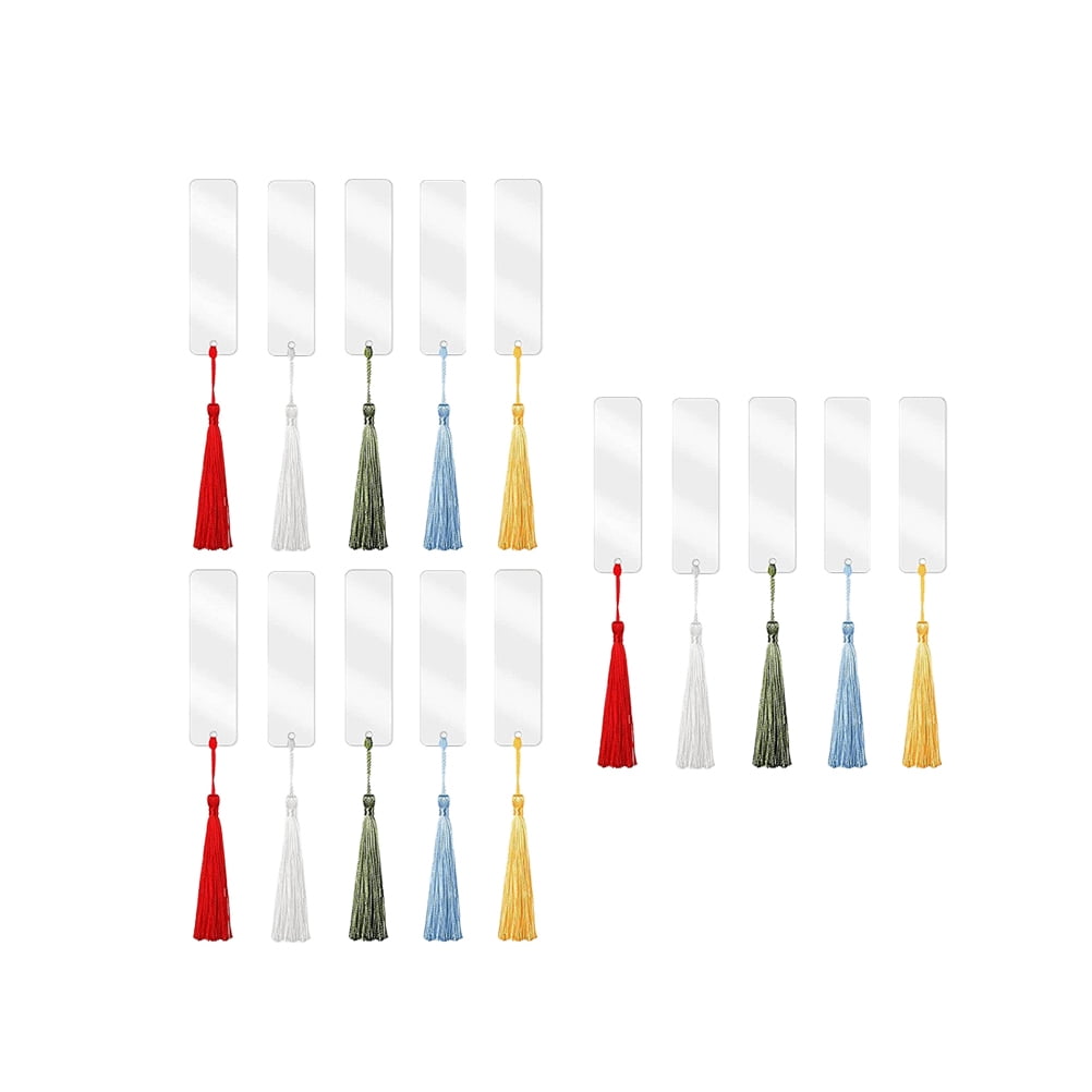 MLINS 15 Sets Perspex Bookmarks Packaging Acrylic Bookmark Reading ...