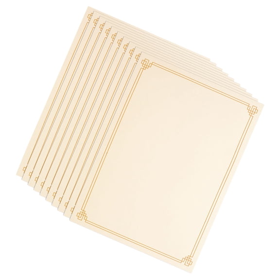 MLINS 15 Sheets Blank Certificate Paper for Printing School Awards Certificate Paper A4 Diploma Paper Writable Printable Paper for Recognition Documents (A4)