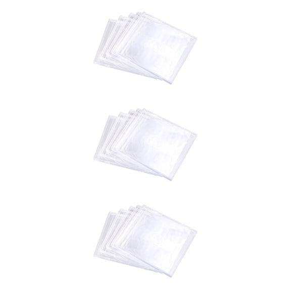 MLINS 15-Pack Dual DVD Jewel Cases with Clear Trays, Standard Size Empty Replacement Cases, Transparent Portable Storage Boxes