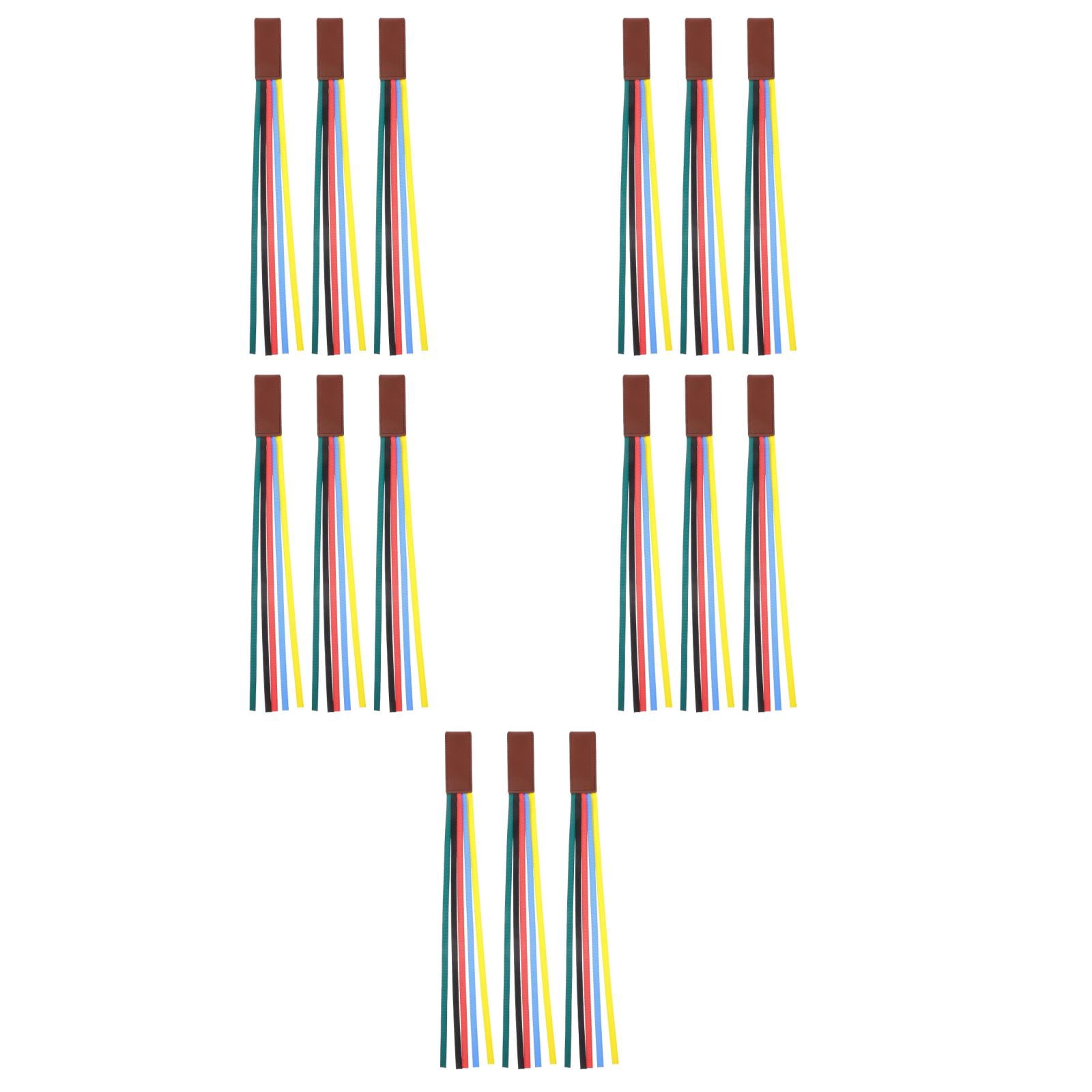 MLINS 15-Pack Colorful Ribbon Bookmarks, Page Markers for Books, Journals, Notebooks, and Organizing Pages