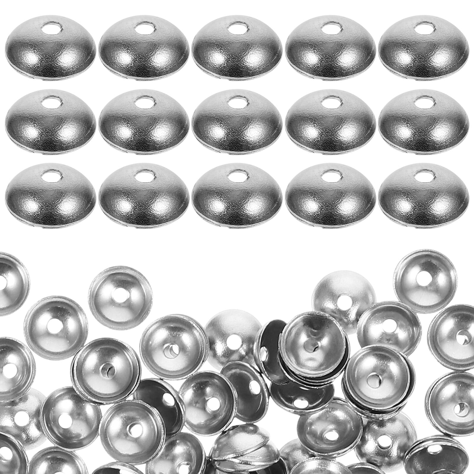 MLINS 150 Pcs Bead Storage Containers Clasps Hat Bracelet Making Beads Caps