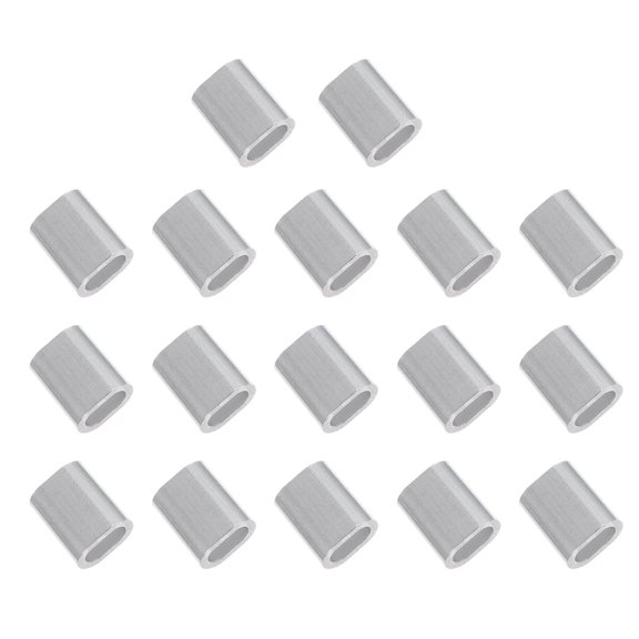 DINHEAROM Sleeve for Wire Aluminum for Farming Wire Cable 100Pcs