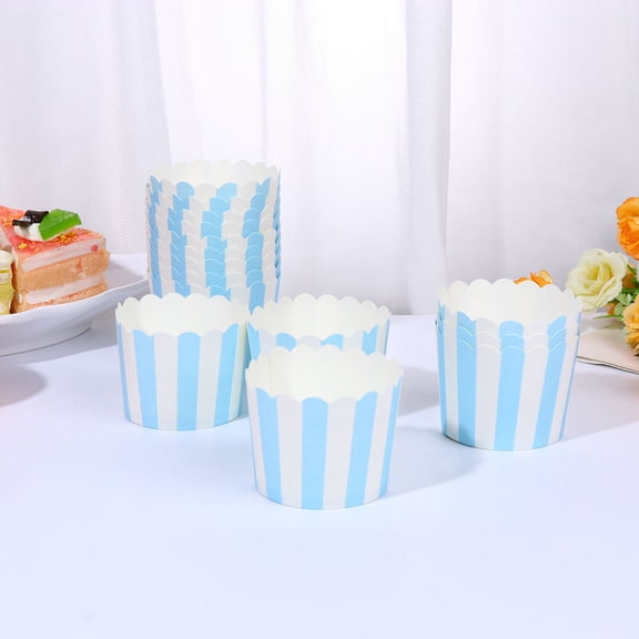 MLINS  150 Pcs Muffin Large Cake Tray Cup Round Paper Cups