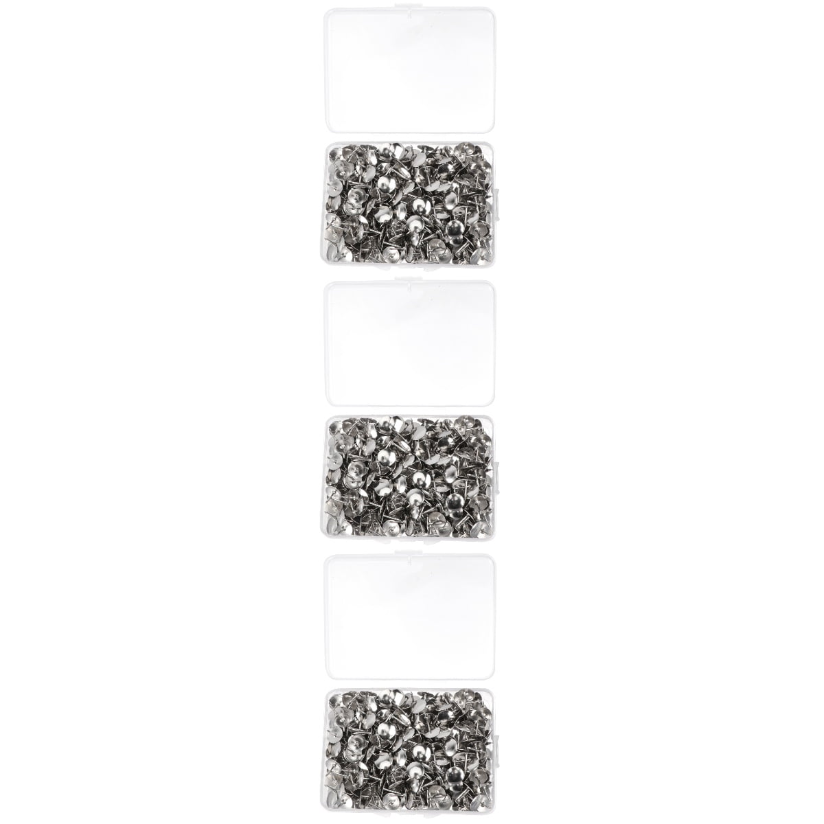 MLINS 1500 pcs Flat Push Pin Round Head Pin Office Thumbtack Iron ...