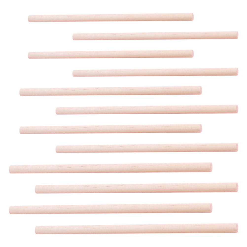 Wooden Rode MLINS 150pcs Cylindrical Wooden Rods Handiwork Wood Dowel Rods Wooden ...