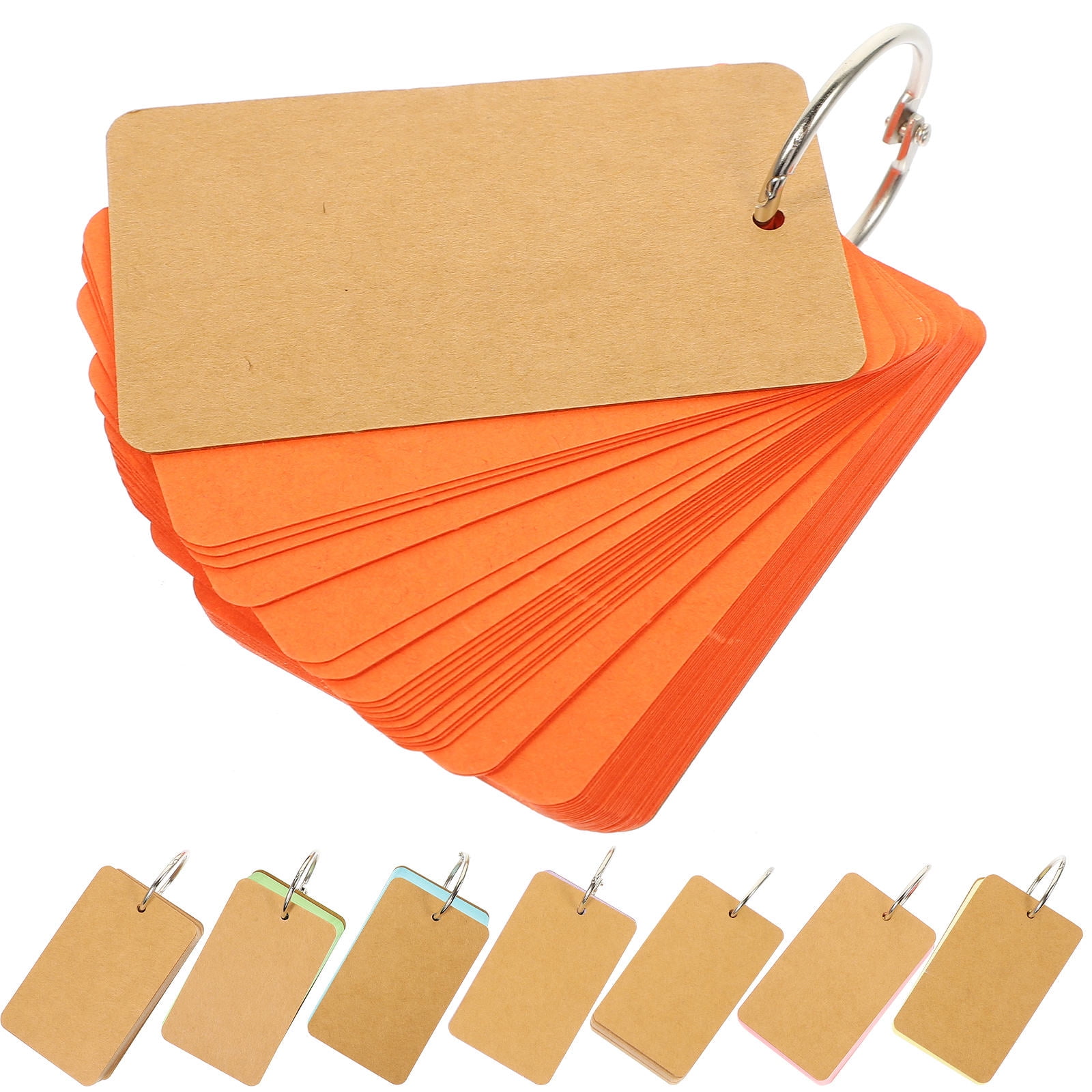 MLINS 16 Pcs Blank Flashcards Office Note Pad Portable Memo Note Cards ...